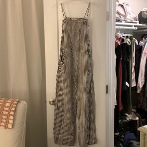 Billabong jumpsuit romper striped size small